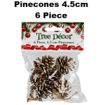 Christmas Tree Pinecone Decoration - 6 Piece